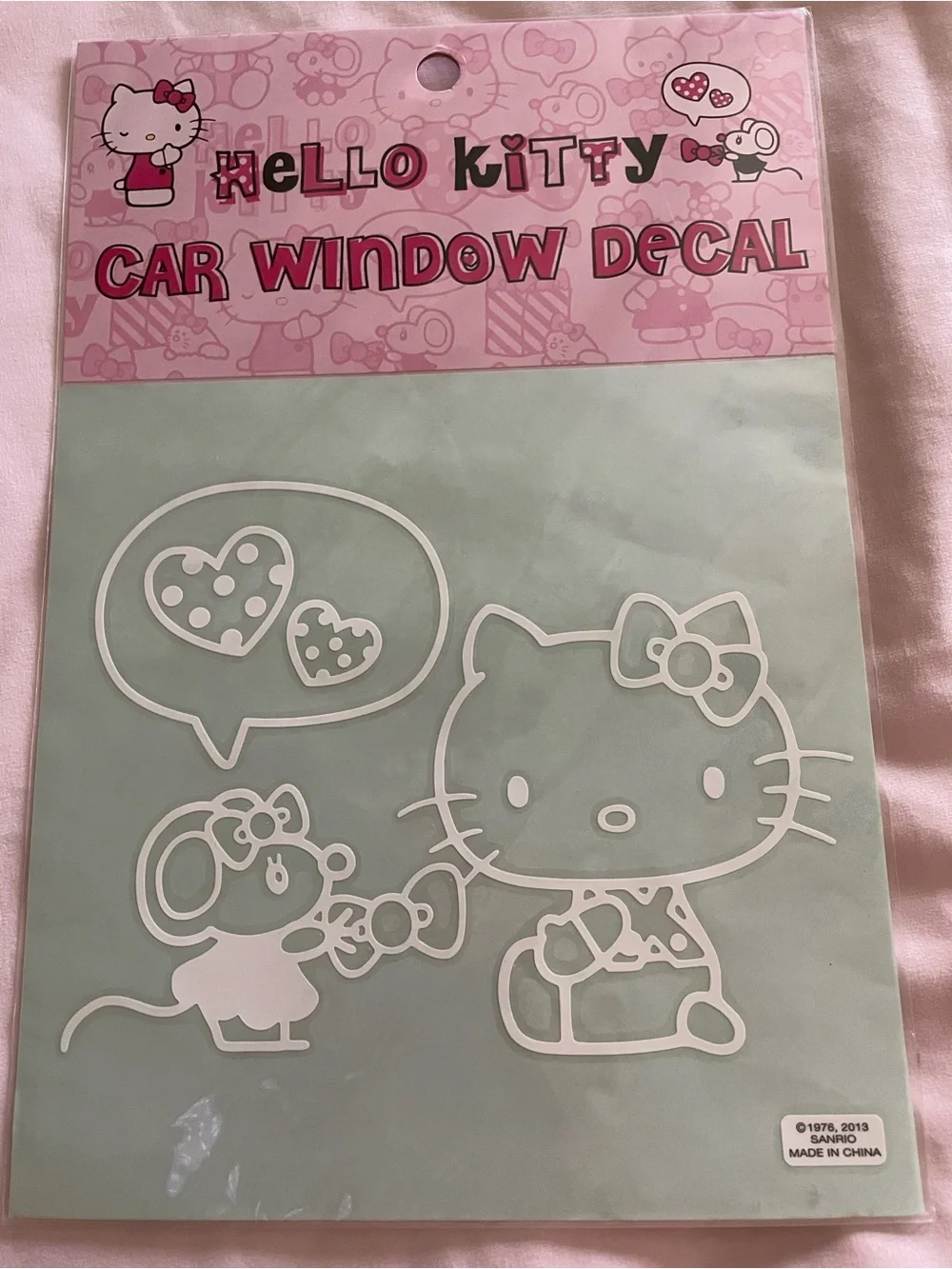 Hello Kitty Black & White Car Window Decals - Set of 2